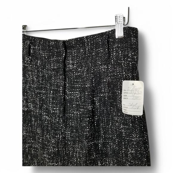 ELLIOTT LAUREN High Waist Kick Pleat Pencil Skirt Classic Tweed Lined Size 4 NEW - Picture 2 of 8